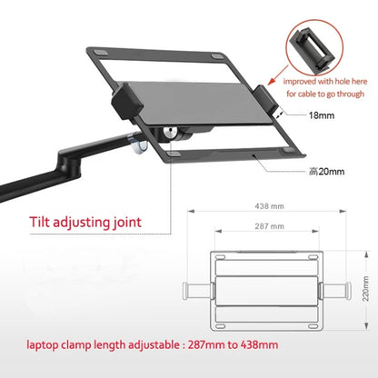 OL-3S Aluminum Height Adjustable Desktop Computer Stand for 17-32 inch and 12-17 inch Monitor, OL-3S