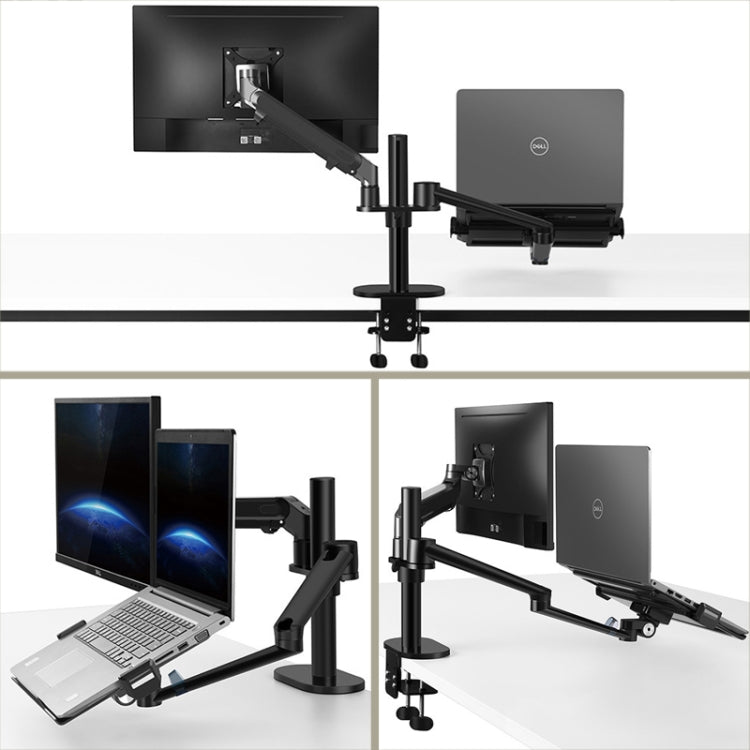 OL-3S Aluminum Height Adjustable Desktop Computer Stand for 17-32 inch and 12-17 inch Monitor, OL-3S