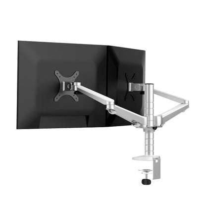 OA-4S Aluminum Double Arm Desktop Display Table Monitor Mount Stand, OA-4S