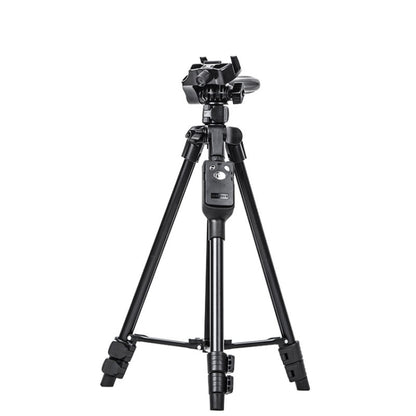 YUNTENG 6208 Aluminum Tripod Mount with Bluetooth Remote Control &  3-Way Head & Phone Clamp, VCT-6208