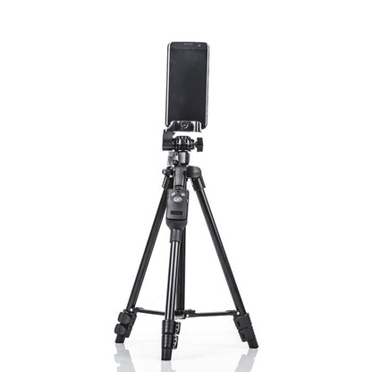 YUNTENG 6208 Aluminum Tripod Mount with Bluetooth Remote Control &  3-Way Head & Phone Clamp, VCT-6208