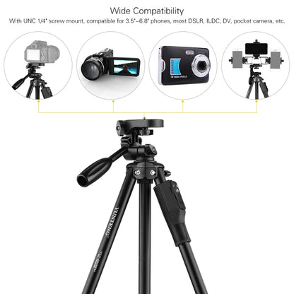 YUNTENG VCT-6808 Multi-Phone Bracket Tripod Mount with Ball Head and Remote Control, VCT-6808
