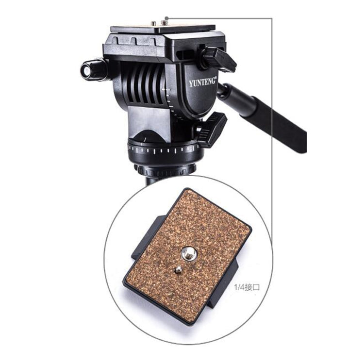 YUNTENG VCT-558 Camera Monopod + Fluid Pan Head + Unipod Holder, VCT-558