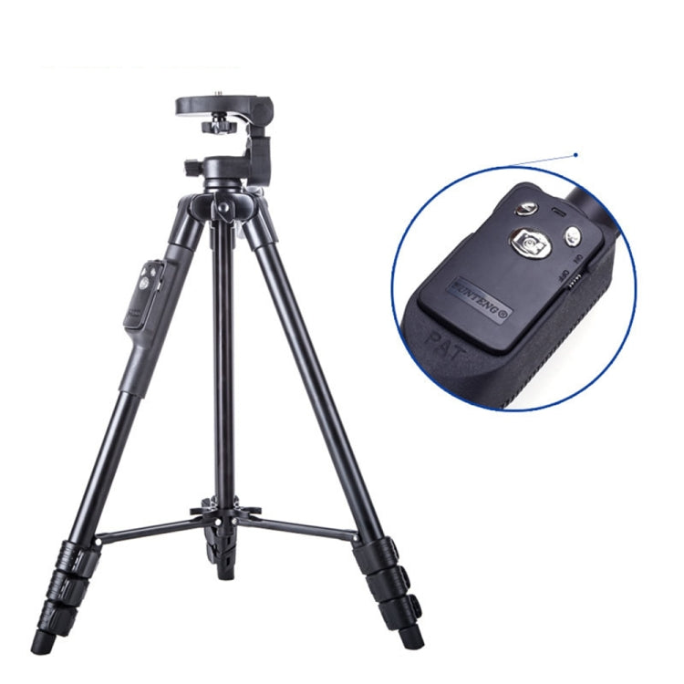 YUNTENG VCT-5218 Aluminum Tripod Mount with Bluetooth Remote Control & 3-Way Head & Phone Clamp, VCT-5218