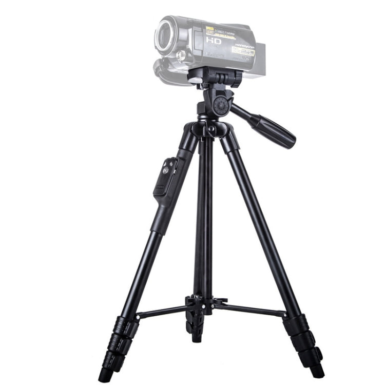 YUNTENG VCT-5218 Aluminum Tripod Mount with Bluetooth Remote Control & 3-Way Head & Phone Clamp, VCT-5218