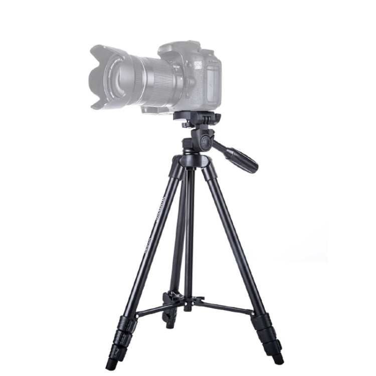 YUNTENG VCT-521 Aluminum Alloy Tripod Mount with Three-Dimensional Tripod Head, VCT-521