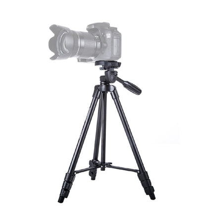 YUNTENG VCT-521 Aluminum Alloy Tripod Mount with Three-Dimensional Tripod Head, VCT-521