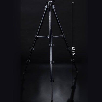 YUNTENG VCT-521 Aluminum Alloy Tripod Mount with Three-Dimensional Tripod Head, VCT-521