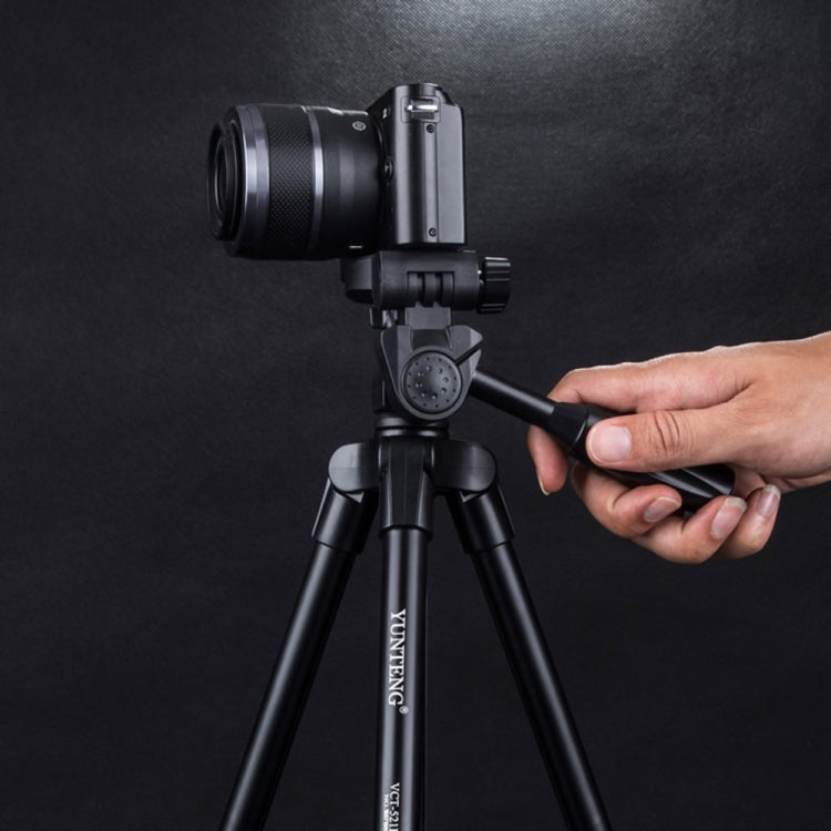 YUNTENG VCT-521 Aluminum Alloy Tripod Mount with Three-Dimensional Tripod Head, VCT-521