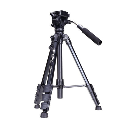 YUNTENG VCT-691 Aluminum Tripod Mount with Fluid Drag Head, VCT-691