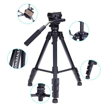 YUNTENG VCT-691 Aluminum Tripod Mount with Fluid Drag Head, VCT-691