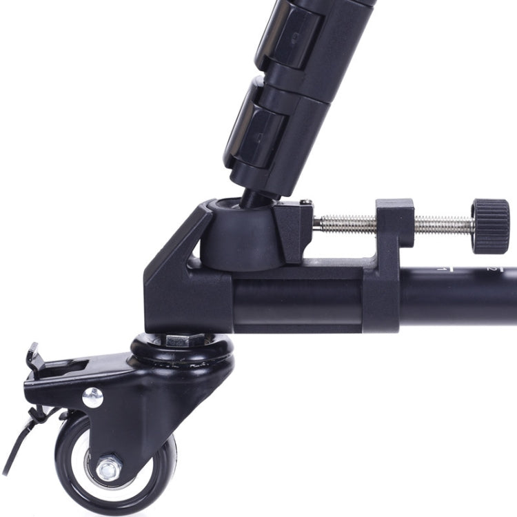 YUNTENG 900 Aluminium Alloy Camera Tripod Foot Wheel Tripod Pulley Base, Load 15KG, 900