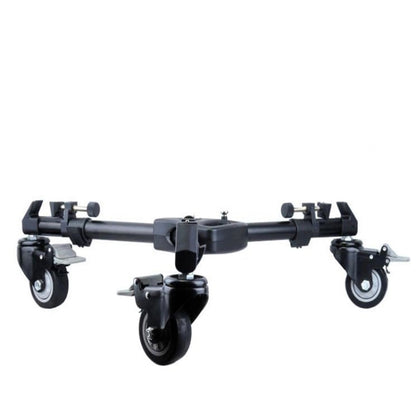 YUNTENG 901 Aluminium Alloy Camera Tripod Foot Wheel Tripod Pulley Base, Load 30KG, 901