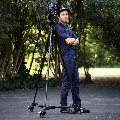 YUNTENG 901 Aluminium Alloy Camera Tripod Foot Wheel Tripod Pulley Base, Load 30KG, 901