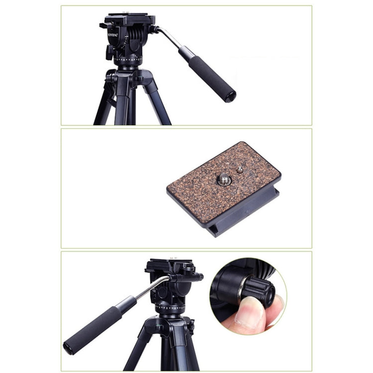 YUNTENG 860 Aluminum Tripod Mount with Fluid Drag Damping Ballhead, 860