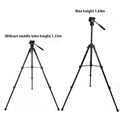 YUNTENG VCT-998 Aluminum Tripod Mount with Fluid Drag Head, VCT-998