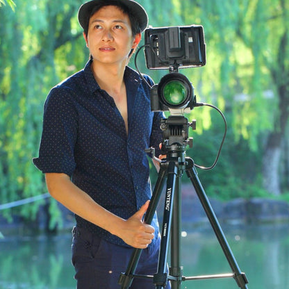 YUNTENG VCT-998 Aluminum Tripod Mount with Fluid Drag Head, VCT-998