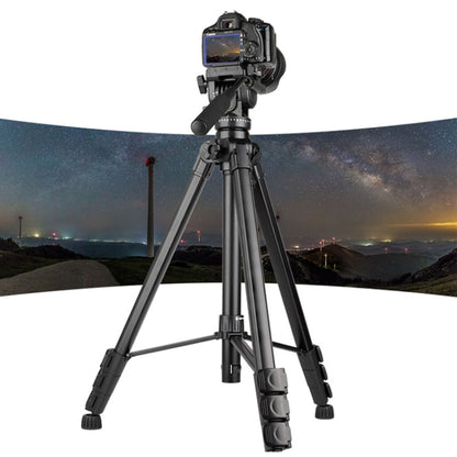 YUNTENG VCT-999 2m Aluminum Tripod Mount with Fluid Drag Damping Head, VCT-999