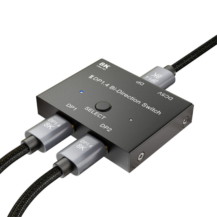 8K DP 1.4 Bi-Direction Switch, 8K Switcher(Black)