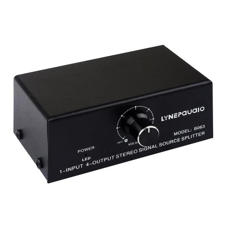 1 In 4 Out Audio Frequency Signal Distribute Device Non Consumption Output RCA Interface, 1 In 4 Out RCA Interface