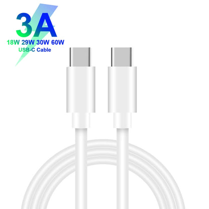 TE-P2 PD20W USB-C / Type-C Car Charger with Type-C to Type-C Data Cable, Type-C to Type-C Data Cable (Black), Type-C to Type-C Data Cable (White)