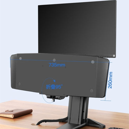 NORTH BAYOU NB L80 Dual Tray Stand Desk Table Clamp LCD Monitor Mount for 17-32 inch, L80