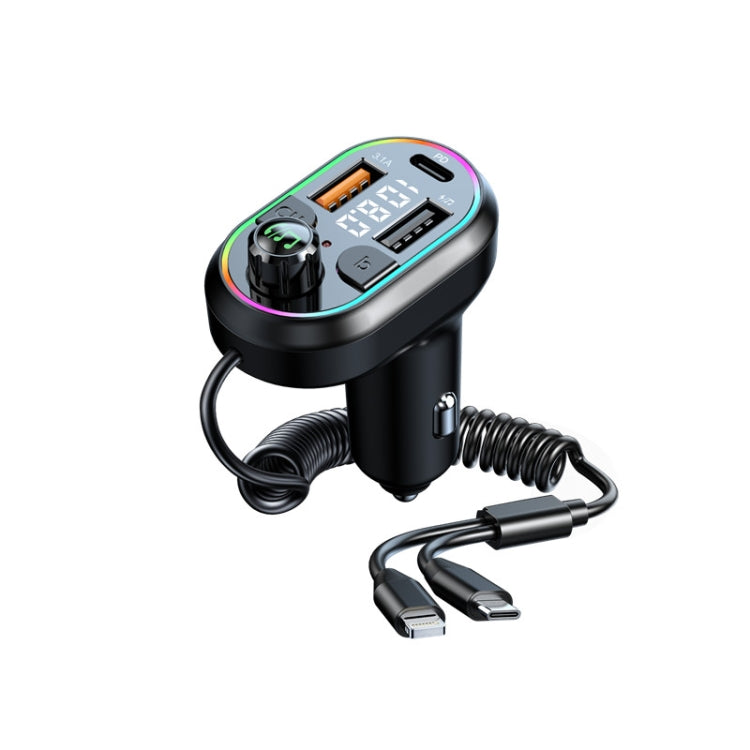 C29 Car Bluetooth 5.0 FM Transmitter  Car MP3 Player Fast Charge U Disk Lossless Music Player, C29