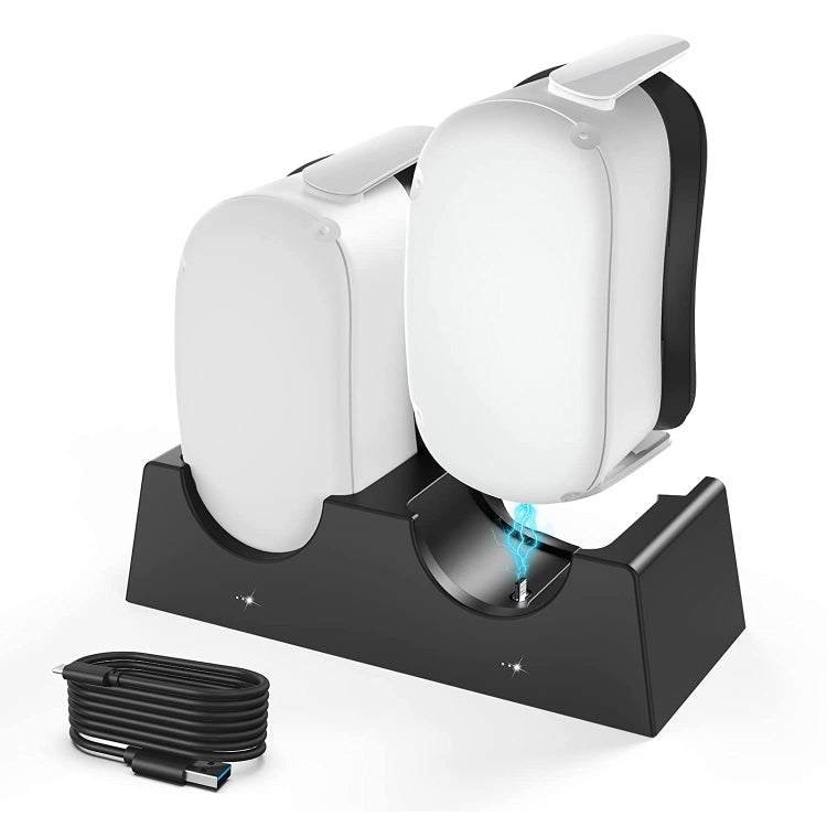 For Oculus Quest 2 VR Charging Stand VR Accessories Host Storage Bracket Double Charging Stand, VR Charging
