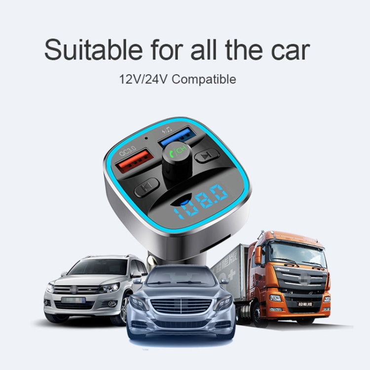 T25S Car MP3 Player Multi-function BT5.0 Dual USB Chargers, T25S