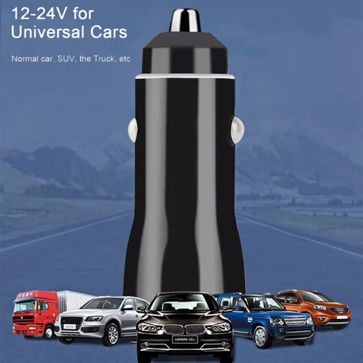 TE-P8 40W PD20W + PD20W Dual Port PD3.0 Car Charger with Type-c to Type-C Data Cable, Length: 1m