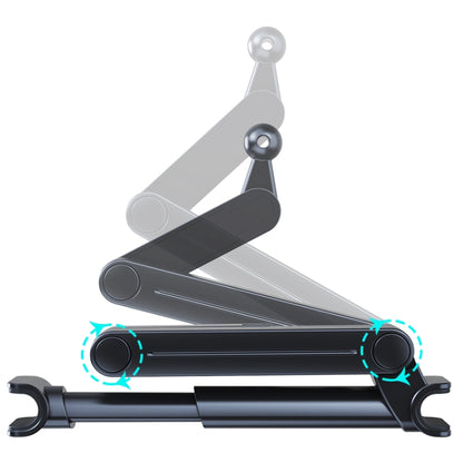 A081+X159 Car Backseat Headrest Tablet Bracket Long Arm Collapsible Mount, A081+X159