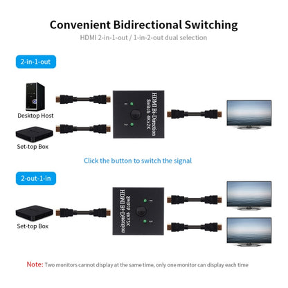 JSM 2 to 1 / 1 to 2 HDMI 1080P Two-Way Smart Switch Spliter, 2 to 1 / 1 to 2 HDMI