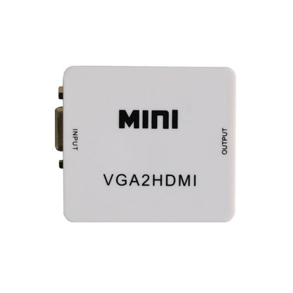 JSM Mini Size HD 1080P VGA to HDMI Scaler Box Audio Video Digital Converter Adapter, VGA to HDMI