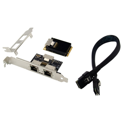 ST7242 Mini PCIE Dual RJ45 Gigabit Ethernet Networking Interface card NHI350AM2, Dual RJ45