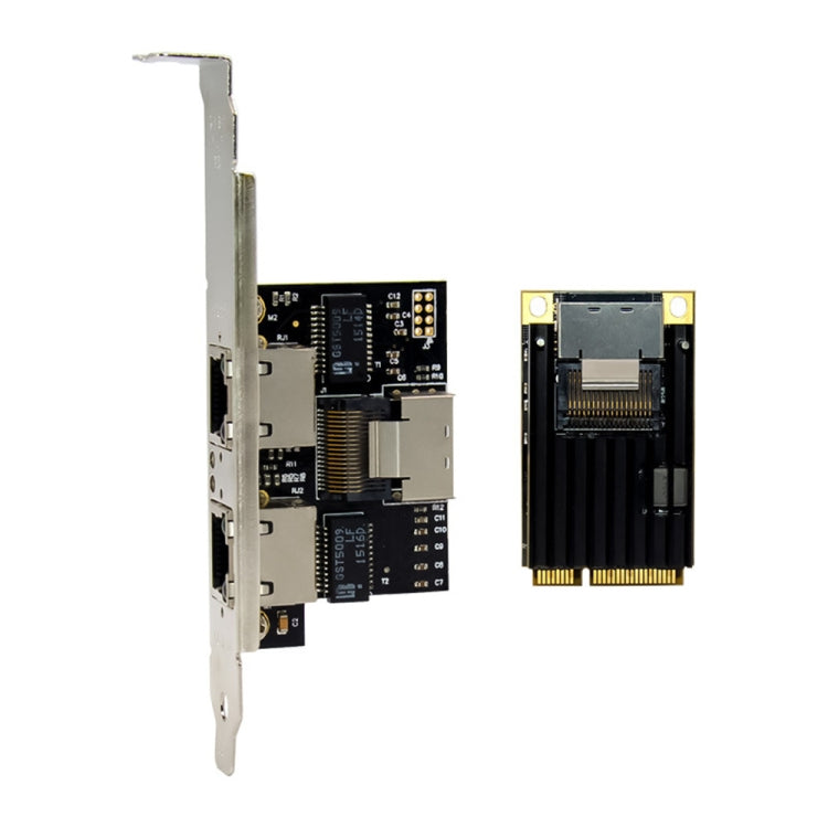 ST7242 Mini PCIE Dual RJ45 Gigabit Ethernet Networking Interface card NHI350AM2, Dual RJ45