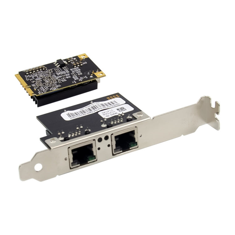 ST7242 Mini PCIE Dual RJ45 Gigabit Ethernet Networking Interface card NHI350AM2, Dual RJ45