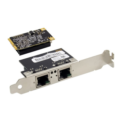 ST7242 Mini PCIE Dual RJ45 Gigabit Ethernet Networking Interface card NHI350AM2, Dual RJ45