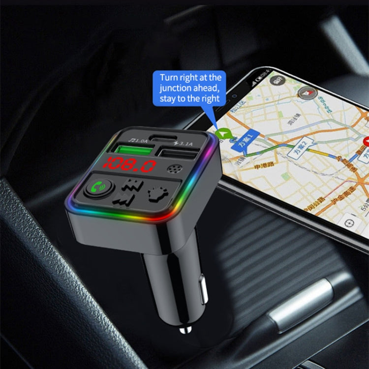 F18 FM Blue tooth Wireless Car Charger Dual USB Car MP3 Player, F18