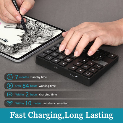 MC-533 Bluetooth 5.0 Painting Keyboard 35 keys Keypad Wireless Digital keyboard, MC-533