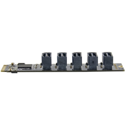 ST532 M.2 NGFF To 5 Ports SATA3.0 Hard Disk Expansion Card Adapter In Stock, 5 Ports