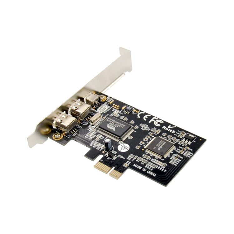 ST21 PCI-E X1 FireWire VT6308 1394A 2+1 Video Capture Card, ST21