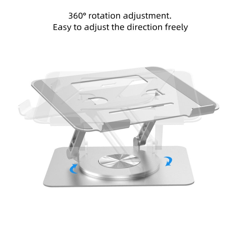 D088 Portable Aluminum 360 Degree Rotating Height Flexible Adjustable Notebook Laptop Stand, D088