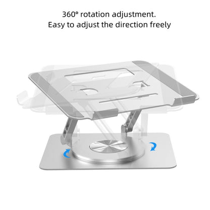 D088 Portable Aluminum 360 Degree Rotating Height Flexible Adjustable Notebook Laptop Stand, D088