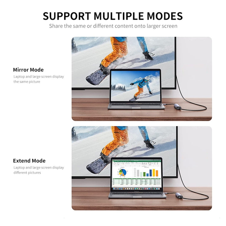 JUNSUNMAY 6 in 1 Type-C to 4K HDMI Docking Station Adapter USB-C PD Quick Charge Hub SD/TF Card Reader, JSM-HUB005