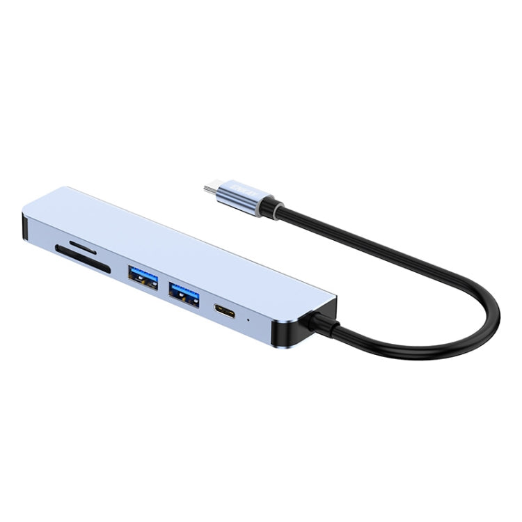 ENKAY Hat-Prince 6 in 1 Type-C Hub 4K HDMI Docking Station Adapter USB-C PD Quick Charge SD/TF Card Reader, 6 in 1 Type-C