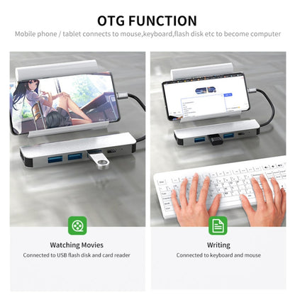 ENKAY Hat-Prince 5 in 1 Type-C Hub 4K HDMI Converter Docking Station USB 3.0 Adapter, USB3.0+HDMI