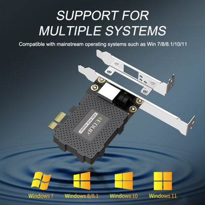 EDUP EP-9635C 2.5Gbps Gigabit Game Wired Network Card 2500M High Speed Internet Port Expansion Desktop PC Adaptive Ethernet Network Adapter