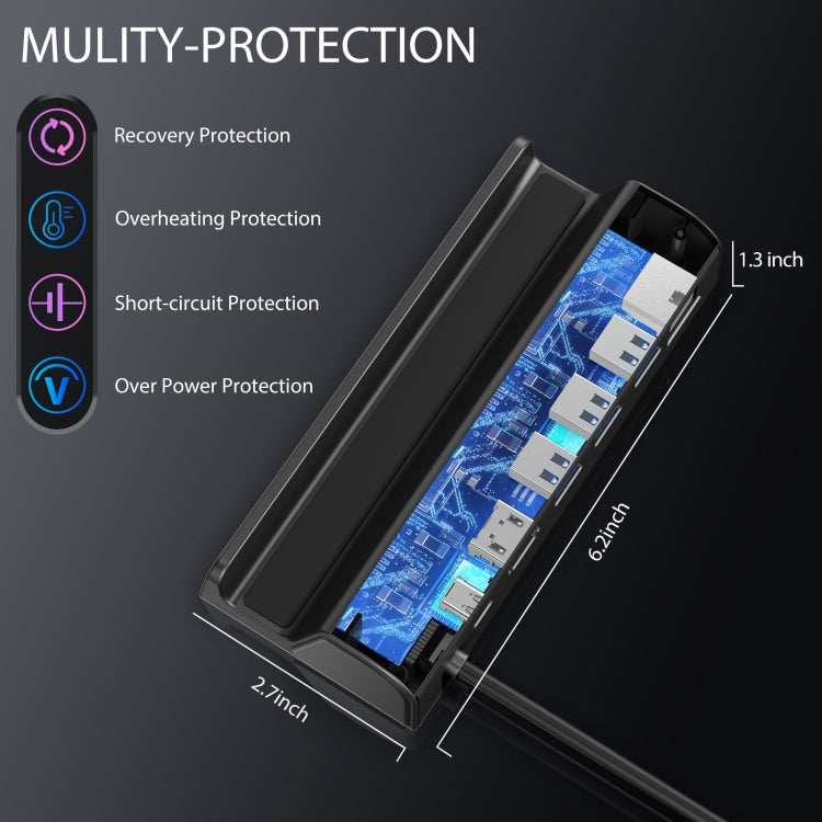 For Steam Deck Expansion Dock Charging Dock Charging Dock HDMI Gigabit Network Port Converter, For Steam Deck