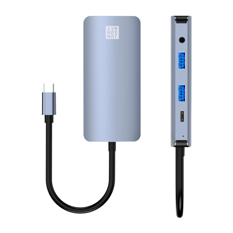 JUNSUNMAY 8 in 1 Type-C to 4K HDMI + VGA Docking Station Adapter PD Quick Charge Hub, JSM-HUB013