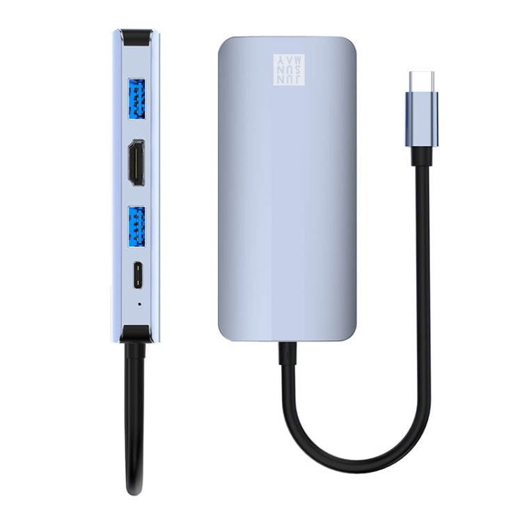 JUNSUNMAY 7 in 1 Multifunctional USB-C Hub Docking Station Adapter -, JSM-HUB017